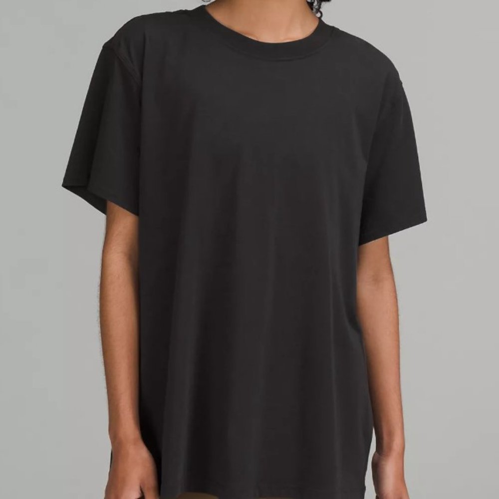 Lululemon 58usd size 2 All Yours Cotton T-Shirt Black